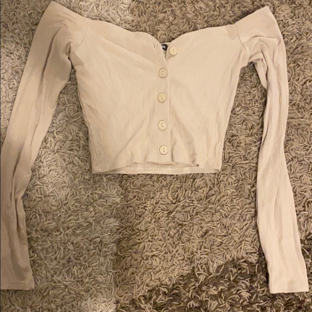 Off the shoulder crop top